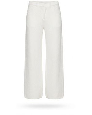AYA MUSE Wide-Leg Knitted Pants - White