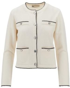 Tory Burch Long-Sleeved Cardigan - White