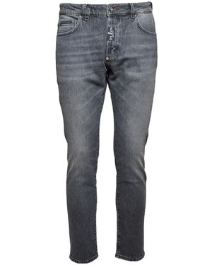 Philipp Plein Mid-Rise Skinny Jeans - Gray