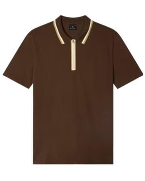 Paul Smith Short-Sleeved Polo Shirt - Brown