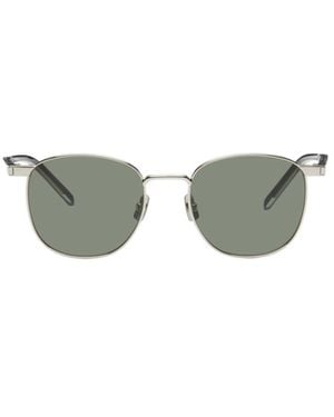 Saint Laurent Eyewear Round Frame Sunglasses - Metallic