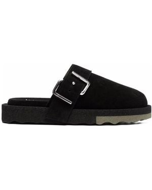Off-White c/o Virgil Abloh Buckled Slip-On Slippers - Black