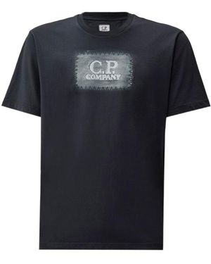 C.P. Company Logo Patch Short Sleeve T-Shirt - Black