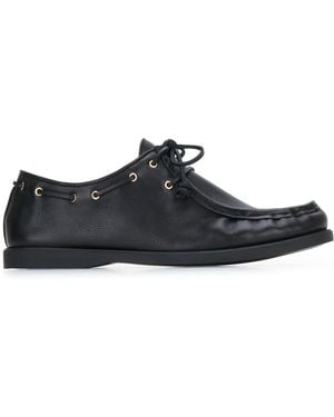 Celine Round-Toe Loafers - Black