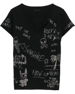 Zadig & Voltaire Henley T-Shirt - Black