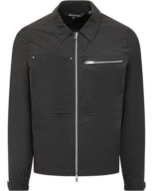 Moose Knuckles Collared Zip-Up Jacket - Black