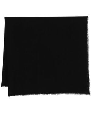 Destin Fringed Cashmere Scarf - Black