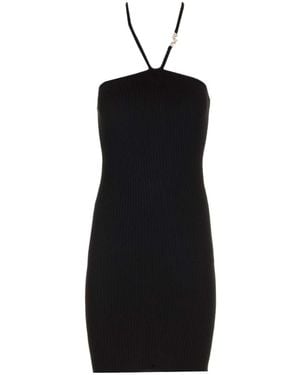 Amiri High-Waist Strap-Detailed Pencil Midi Skirt - Black