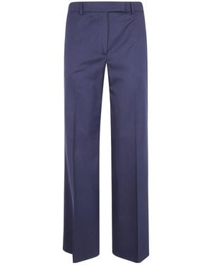 Seventy Wool Wide Leg Pants - Blue