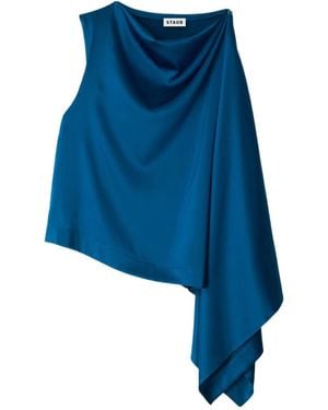 STAUD Silk Top - Blue