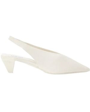 Loewe Origami Cubic Slingback - White