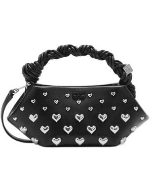 Ganni Bou Mini Studded Tote Bag - Black