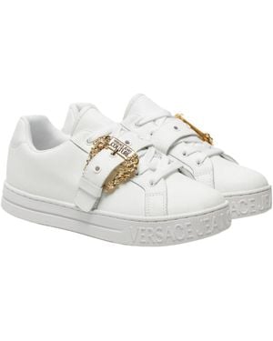 Versace Jeans Couture Leather Sneakers - White