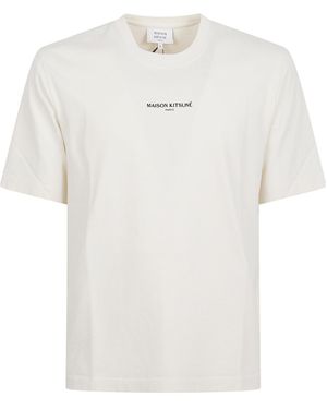 Maison Kitsuné Short-Sleeved T-Shirt - White