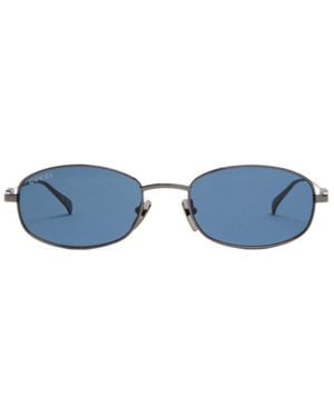 Gucci Oval Sunglasses - Blue