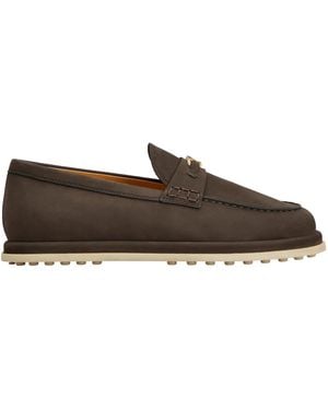 Tod's Round-Toe Loafers - Brown