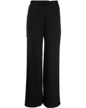 Jonathan Simkhai Blossom Pleated Tailored Trousers - Black
