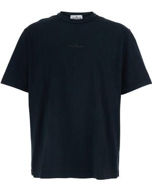Stone Island Logo Patch Crewneck T-Shirt - Black