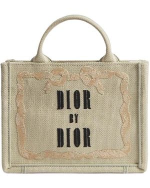 Dior Mini Book Tote With Strap - Metallic