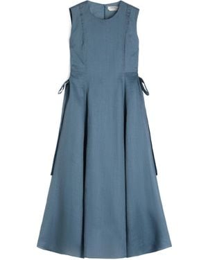 Max Mara Long Ramie Dress - Blue