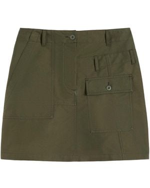 Weekend by Maxmara Water-Repellent Canvas Mini Skirt - Green