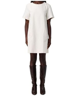 Weekend by Maxmara Wkdaloa Short-Sleeve Mini Dress - White