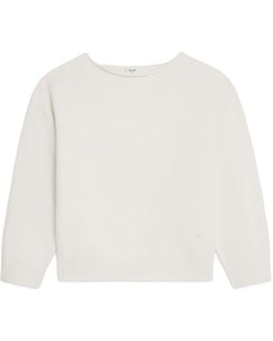 Celine Boatneck Jumper - White