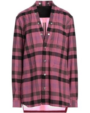 Rick Owens Checked Shirt - Purple