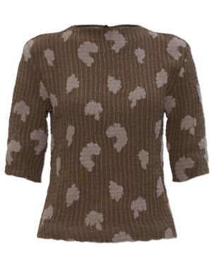 Samsøe & Samsøe Safrida Floral-Print Top - Brown