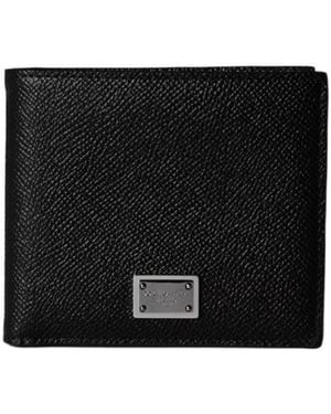 Dolce & Gabbana Dg Plaque Wallet Sn00 - Black