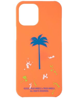 Palm Angels Palm Tree Iphone 12 Pro Max Mobile Phone Case - Orange