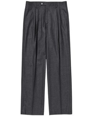 AURALEE Logo Casual Pants - Gray