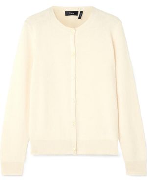 Theory Buttoned Knitwear - Natural