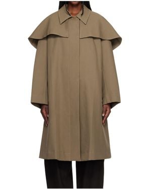 Studio Nicholson Long-Sleeved Trench Coat - Natural