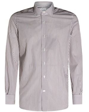 Mazzarelli Striped Long-Sleeve Shirt - Multicolor