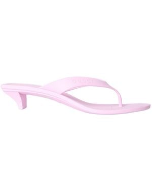 Gucci Light Thong Kitten Heel Slipper - Pink