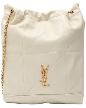 Saint Laurent Jamie 4.3 Leather Shoulder Bag - Natural