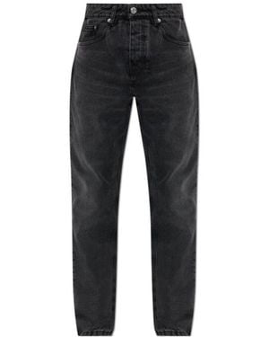 Ami Paris Ami Straight-Leg Jeans - Black