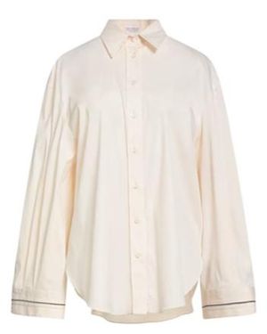 Brunello Cucinelli Solid Colour Shirts Blouses - White