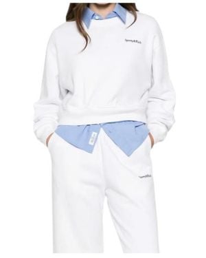 Sporty & Rich Crew-Neck Sweatshirt - White