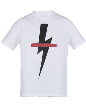 Neil Barrett Lightning Print T-Shirt - White