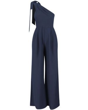 Ralph Lauren Lauren One Shoulder Jumpsuit - Blue