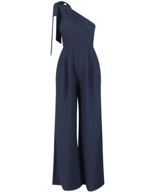 Ralph Lauren Lauren One Shoulder Jumpsuit - Blue