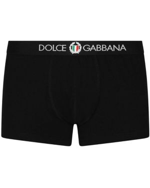 Dolce & Gabbana Logo Waistband Boxers - Black