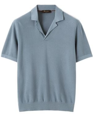 Loro Piana Walkery Polo Shirt - Blue