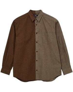 Comme des Garçons Chequered Shirt - Brown
