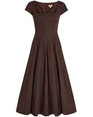 STAUD Wells Dress - Brown