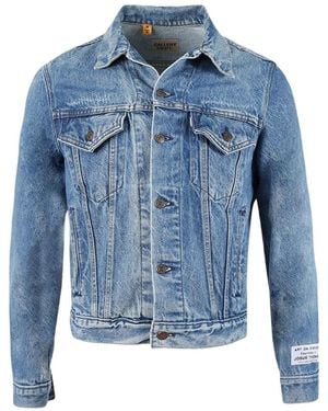 GALLERY DEPT. Logo-Print Denim Jacket - Blue