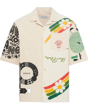 Marine Serre Regenerated Tote Bags Bowling Shirt - Multicolour
