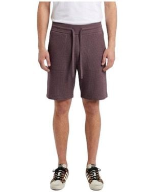 Roberto Collina Sponge Bermuda Shorts - Purple